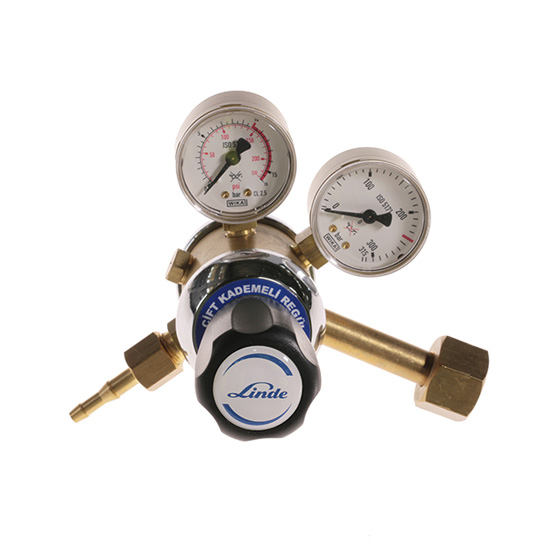 Regülatör Karbondioksit Çift Kademeli Özel Gaz Regülatörü Linde (0-10 bar)